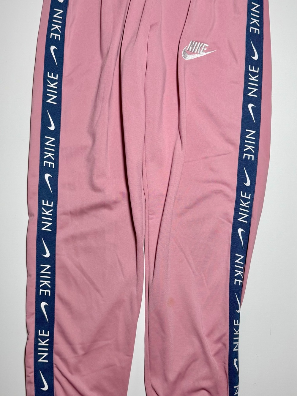 Nike Pink Tape Jogger Track Pants Women’s L Repeat Swoosh
